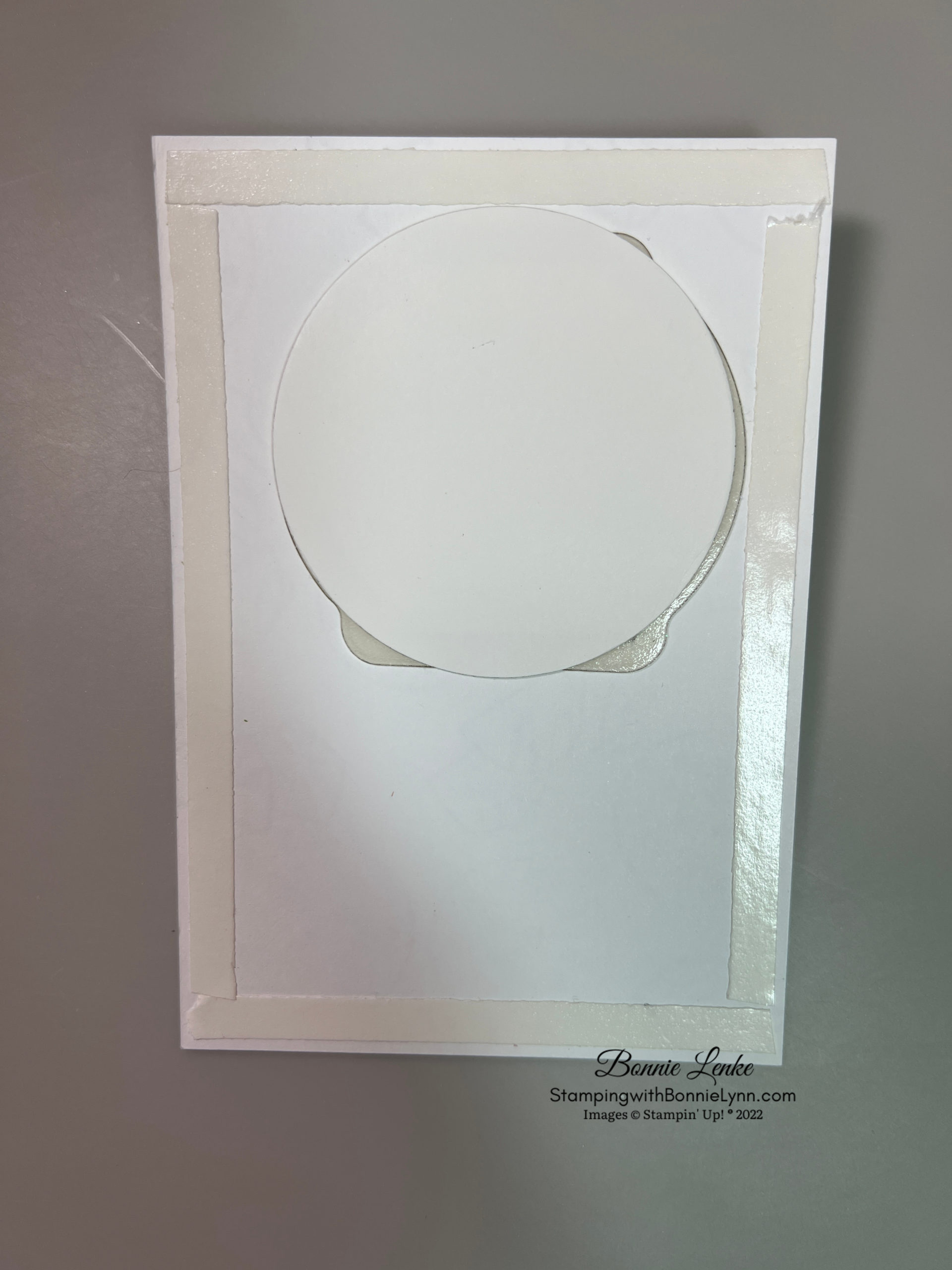Adhere piece cut out after filling Dome Step