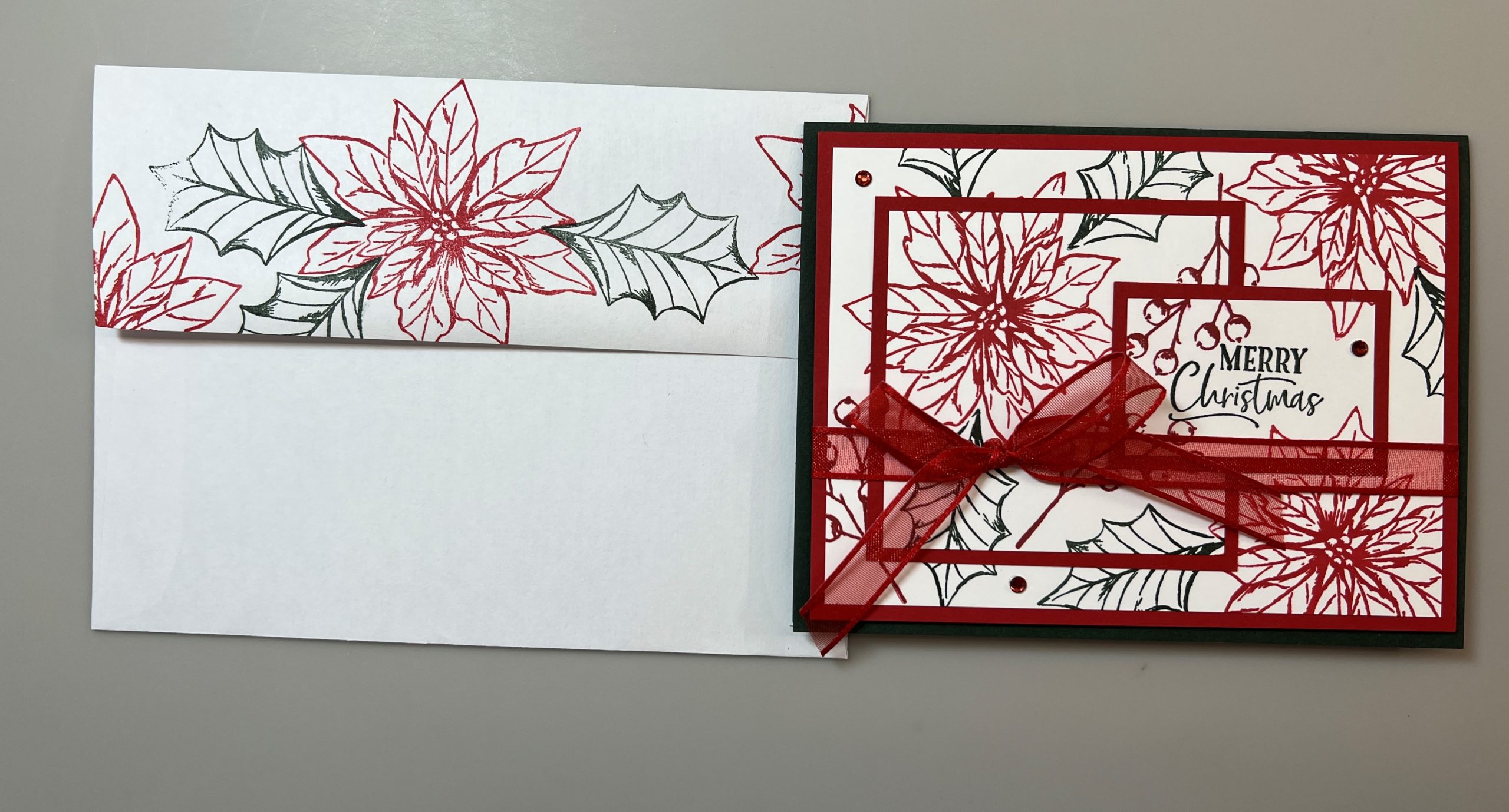 POINSETTIA PETALS TRIPLE TIME STAMPING