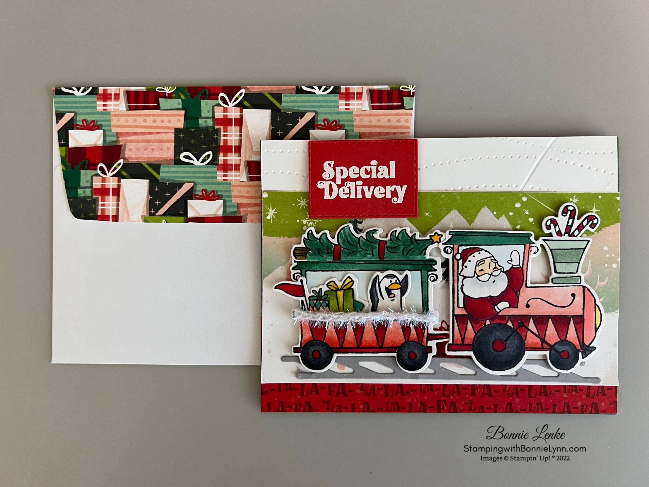 STAMPIN’ UP SANTA’S DELIVERY SNEAK PEAK CARD