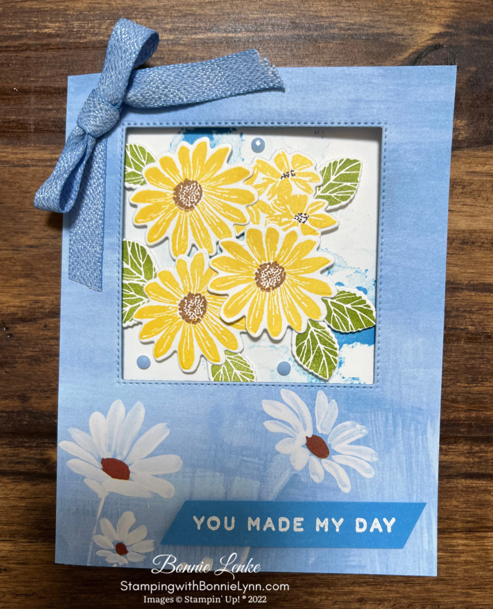 Cheerful Daisies Fun Fold Card