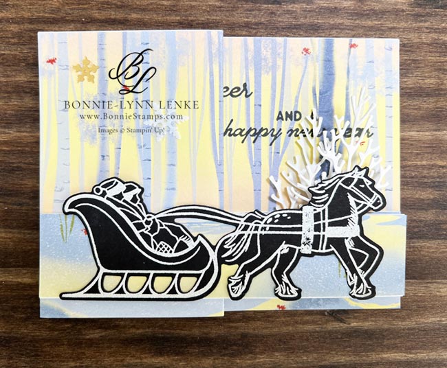 Horse & Sleigh Christmas Cards Stampin' Up!