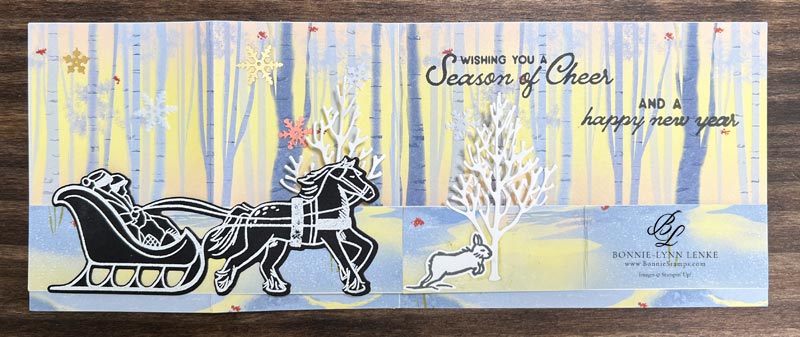 Stampin' Up! Horse & Sleigh Christmas Card!