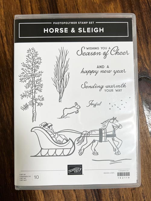 Stampin' Up! Horse & Sleigh Christmas Card