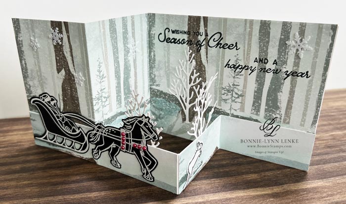 Stampin' Up! Horse & Sleigh Christmas Card